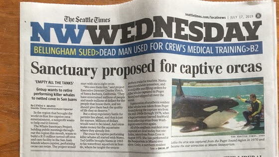 SHORTAKES: How much does an orca sanctuary&nbsp;cost?